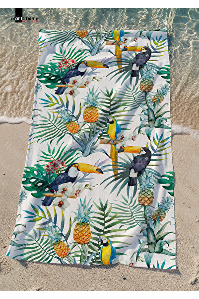 Marte Home منشفة شاطئ مطبوعة من تروبيكال 2