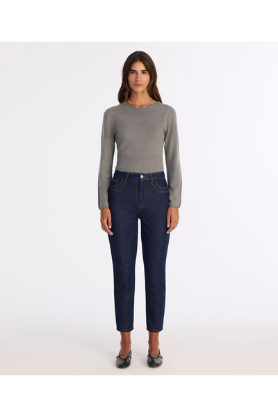 Yargıcı Mom Normal Waist Pants