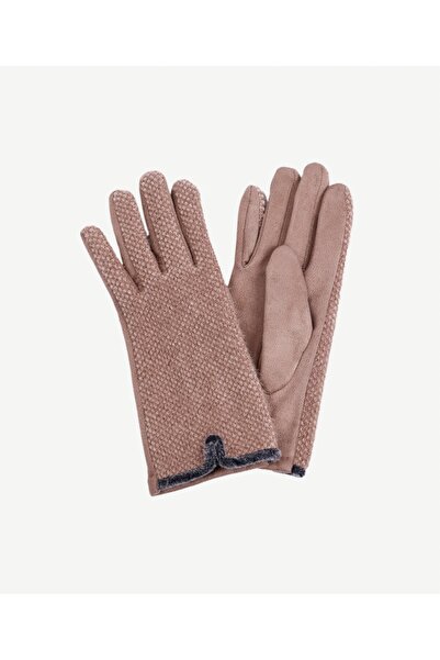 Yargıcı Knitted Fabric Detailed Gloves