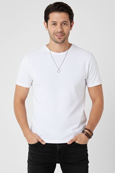 Cotpark Men's Cotton White T-Shirt 1007