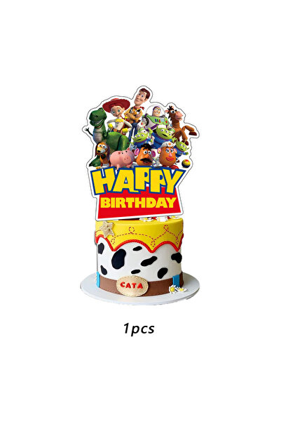 Miniso زينة كعكة ديزني توي ستوري قطعة واحدة، تصميم 2، زينة عيد ميلاد توي ستور...