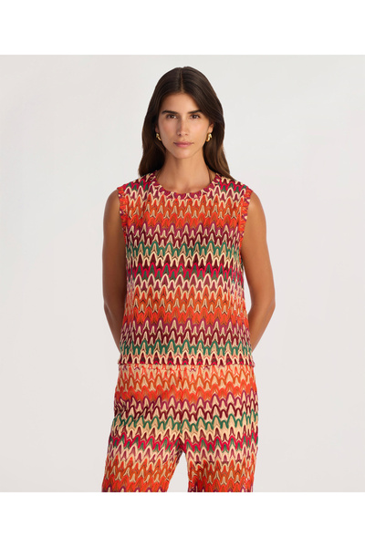 Yargıcı Regular Crew Neck Sleeveless Blouse