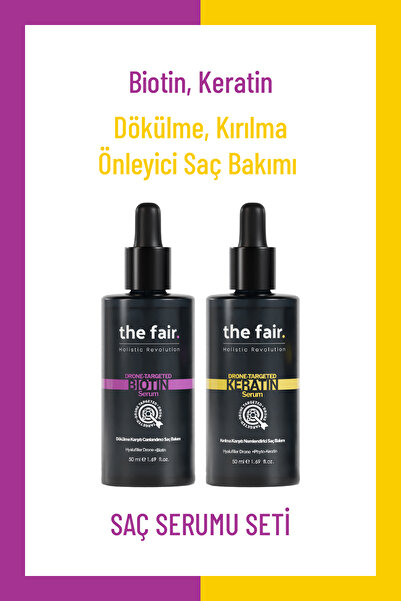 the fair. the fair. Dökülme Ve Kırılma Karşıtı Vegan Saç Bakım Seti 100 ml