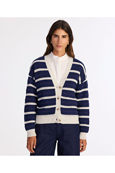 Yargıcı Regular V-Neck Long Sleeve Cardigan