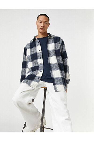 Koton Lumberjack Shirt Classic Collar Long Sleeve
