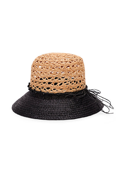 Yargıcı قبعة من القش محبوكة يدويًا