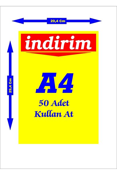 CYS ETİKET Cys-1701 A4 Kağıt Afiş 210 X 297 Mm Indirim Promosyon Fiyat Afişi ...