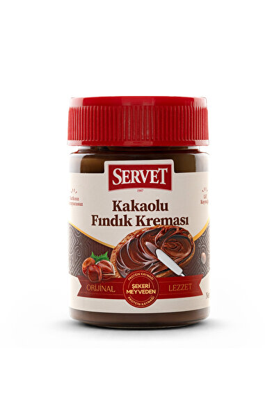 BERCEKIZ SERVET ŞEKERLEME Şekeri Meyveden Kakaolu Fındık Kreması 315 gr