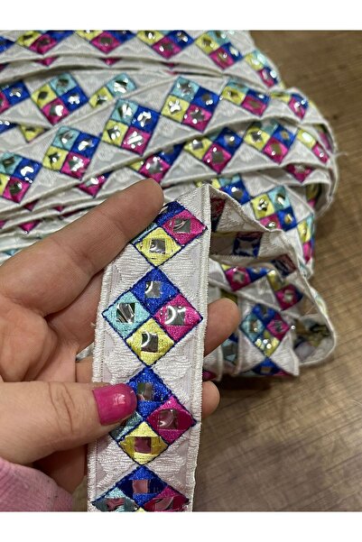 Gönülden Tasarım Panglică de broderie etnică autentică, lățime 3 cm, accesori...