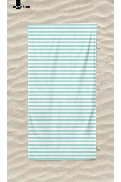 Marte Home Summer Stripes 3 - Baskılı Plaj Havlusu