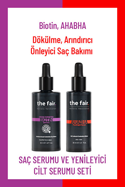 the fair. Biotin Dökülme Karşıtı Canlandırıcı Saç Serumu Ve Yenileyici Cilt S...