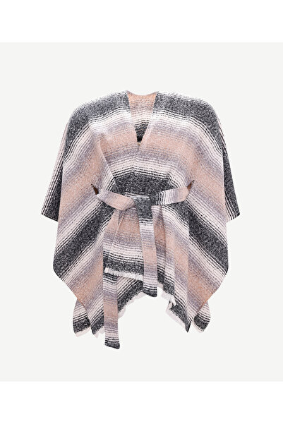 Yargıcı المعطف بحزام مخطط سميك