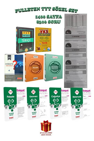 Başat Yayınları Fulleten Tyt Sözel Set (soru Bankası-yaprak Test-deneme Seti)