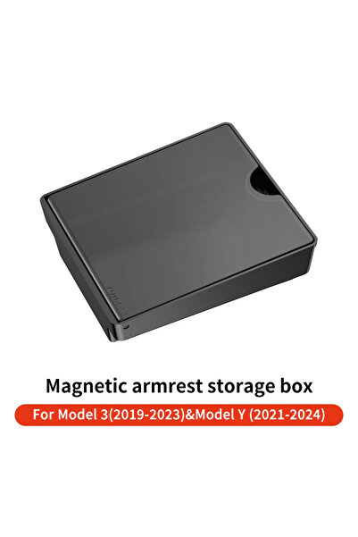 Choice صندوق تخزين مغناطيسي مركزي مخفي من كول لسيارات تسلا موديل 3/Y موديل 20...