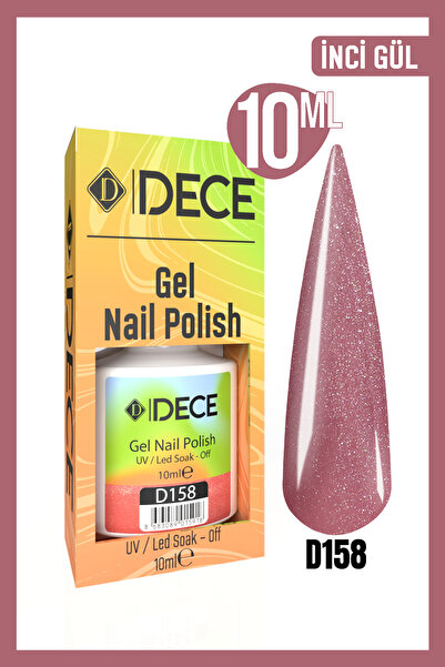d dece Kalıcı Oje Uv Led D158 (SEDEFLİ RENK) 10ml