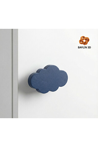 Baylin3D مقبض خزانة ذو مظهر سحابي، حديث، متين - فردي (يشمل برغي وصامولة 30 مم)