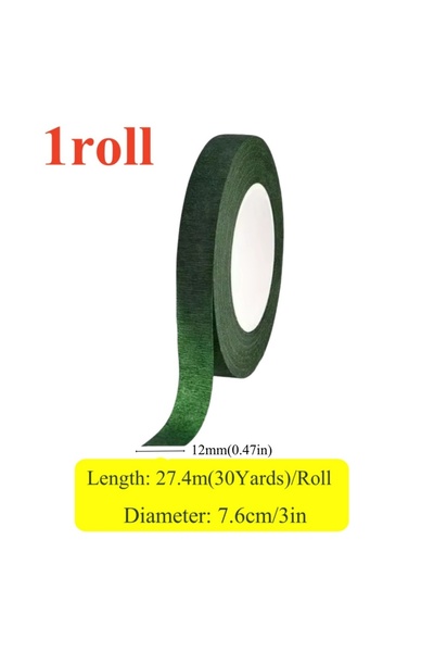 Choice لفة واحدة، من 1 إلى 10 لفات، 30 ياردة، شريط زهور 1.2 سم، أشرطة زهور لت...