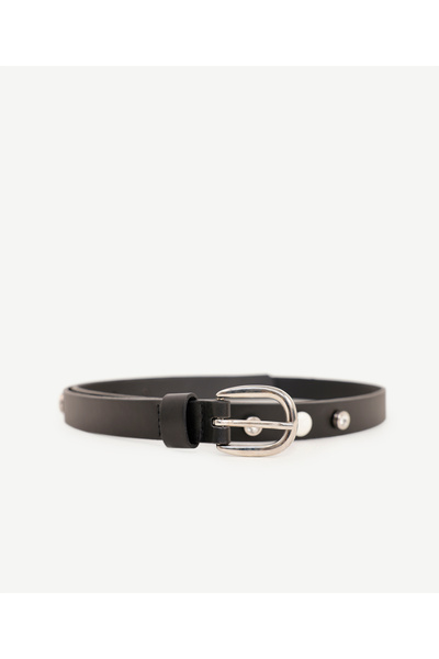 Yargıcı Aksesuar Detaylı İnce Kemer