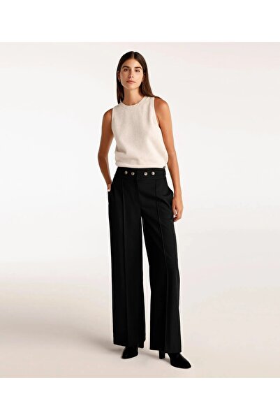Yargıcı Button Detailed Trousers