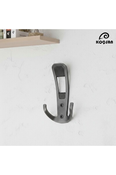 KOÇSAN Lotus Antrasit Portmanto Askı, Lüks Vestiyer Askısı, Dolap Askılık, Du...