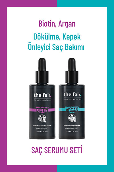 the fair. the fair. Kepek Karşıtı Dökülme Önleyici Vegan Saç Bakım Seti 100 ml
