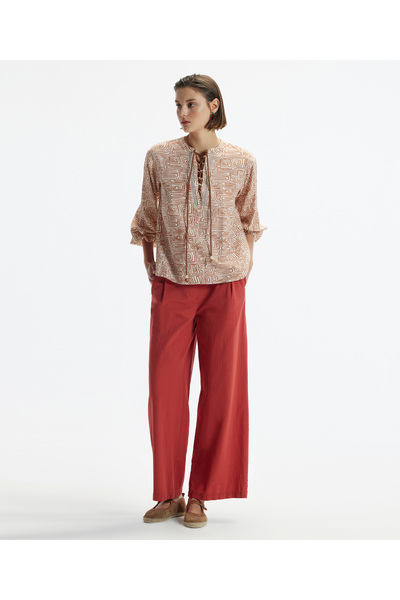 Yargıcı Straight Mold Pocket Side Zipper Trousers