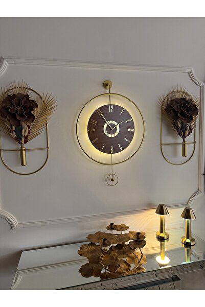 MetaQuartz Aksesuar Ispanyol Orbit Time , Modern Dekoratif Metal Ahşap Duvar ...