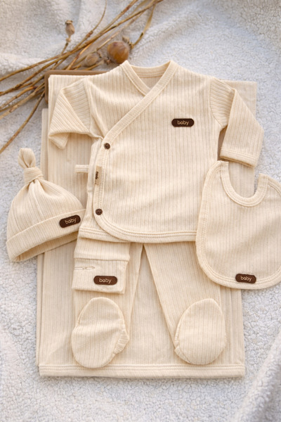 Nexvora Baby Hospital Release 7-Piece Set – 0-3 Months Newborn Cotton Bodysui...