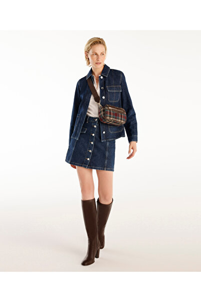 Yargıcı Denim Jacket with Regular Cut Stitching Detail