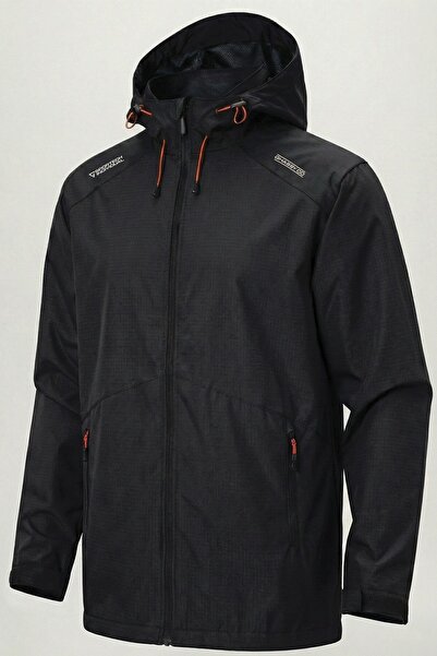 GHASSY CO. Jachetă sport pentru bărbați, rezistentă la vânt/ploaie, cu detali...