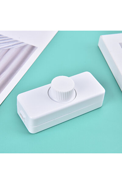 Choice White Adjustable LED Dimmer 220V Lights Switch Lighting Button Dimmer ...