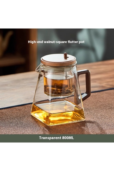 Choice إبريق شاي زجاجي شفاف من جيانشي، كوب عائم، إبريق شاي، أداة فصل الشاي، ك...