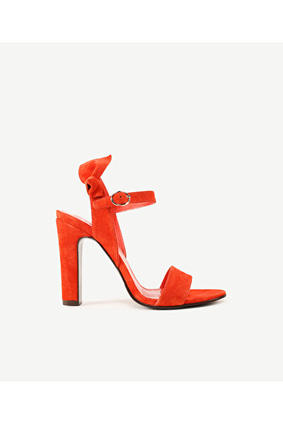 Yargıcı Leather Heeled Shoes with Bow Detail