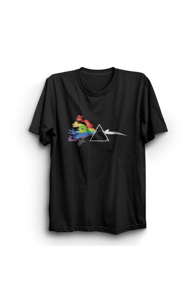 fame-stoned Pink Floyd Patterned T-Shirt