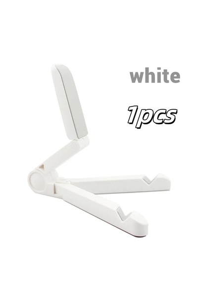 Choice حامل جهاز لوحي أبيض اللون، قطعة واحدة، حامل جهاز لوحي عالمي قابل للطي،...