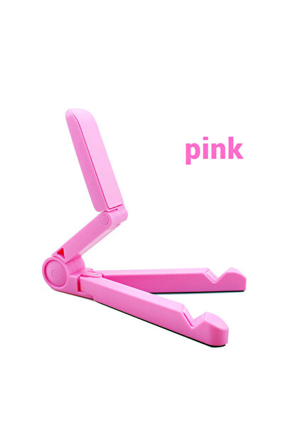 Choice Pink Universal Portable Bracket Foldable Tablet Stand Desktop Plastic ...