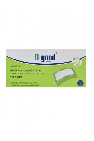 B-GOOD Hazır Pansuman Örtü 9 cm x 20 cm 5'li
