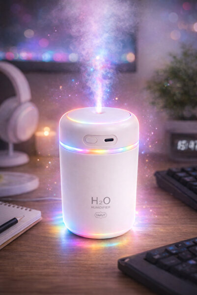 ARVALE Mini Ultrasonik Hava Nemlendirici USB Kablolu