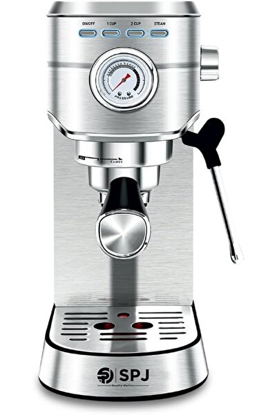 SPJ Coffee Machine, 20-Bar Stainless Steel Coffee Maker