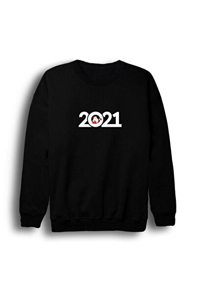 fame-stoned Unisex crna majica za Novu godinu 2021. Štampano okrugla kragna