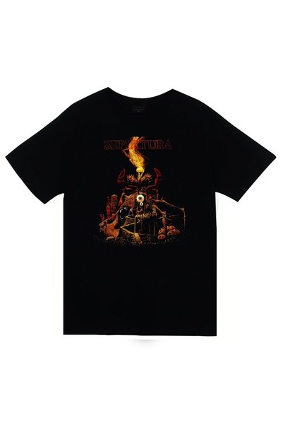 fame-stoned Sepultura unisex majica sa printom, 100% pamuk, crna
