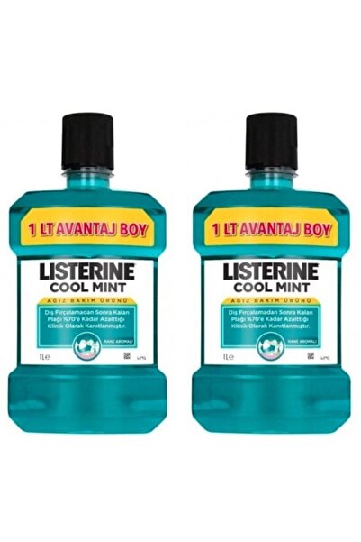 Listerine Ağız Bakım Suyu Cool Mint 1000 ml 2 Adet