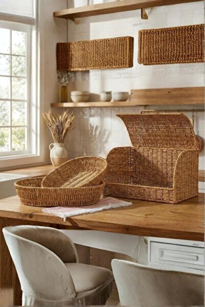 MİEN وعاء خبز مين راتان + 2 سلة