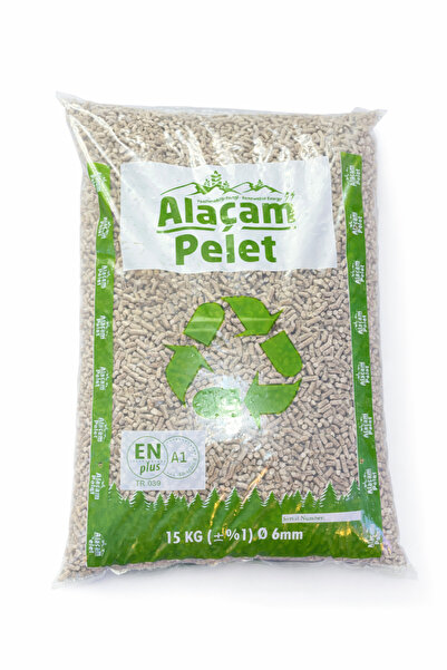 Yıldız Mobilya % 100 Çam Peleti Dumansız 15 KG 6 mm Boyutunda Kurutulmuş Pelet