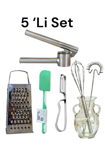 IKEA مجموعة من 5 مبشرة هراسة الثوم من ايكيا، 2 ملعقة مقشرة