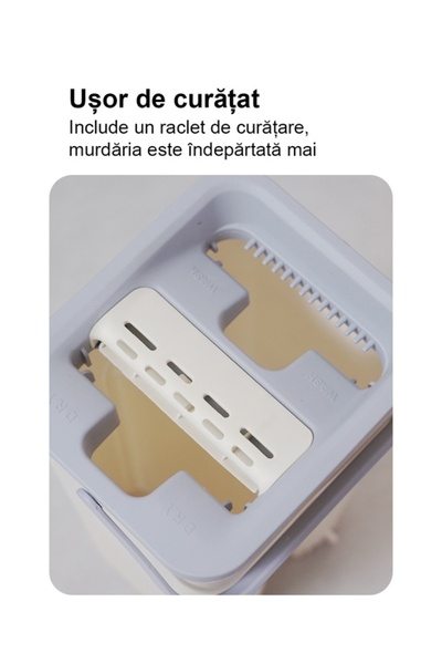 China Made Set de mop cu găleată dublă – Spălare și stoarcere separate