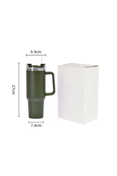 China Made Cană termică XXL cu capac și mâner – 1 litru