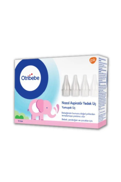 Otribebe Nazal Burun Aspiratörü Yedek Ucu 10'lu Şeffaf
