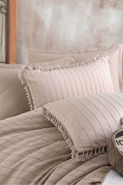 Nordqueen Sada povlaků na přikrývku s jedním střapcem ze 100% bavlny