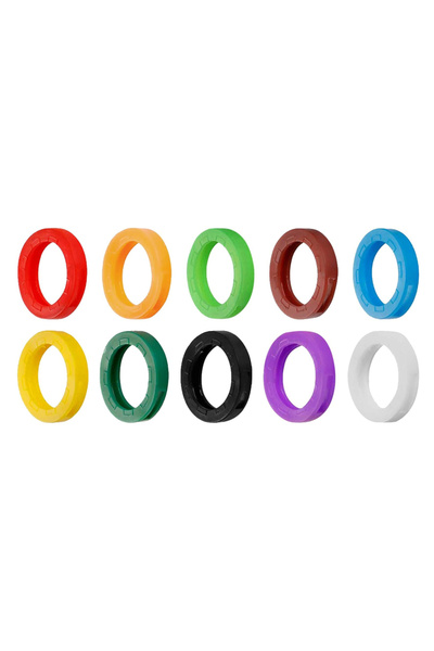 Choice 10Pcs 10-50Pcs Hollow Key Covers Key Caps Elastic Key Identifiers Cove...